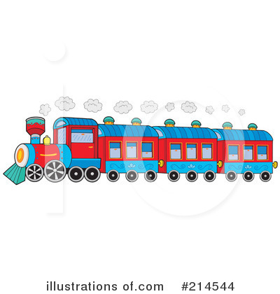Royalty-Free (RF) Train Clipart Illustration by visekart - Stock Sample #214544