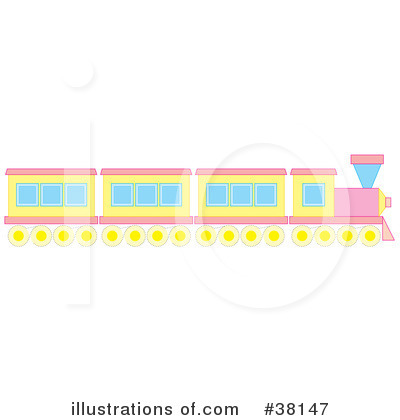 Royalty-Free (RF) Train Clipart Illustration by Alex Bannykh - Stock Sample #38147