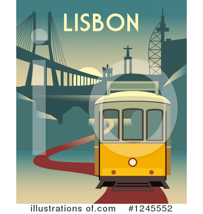 Trams Clipart #1245552 by Eugene