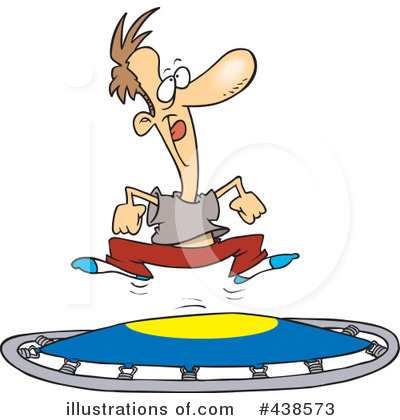 Royalty-Free (RF) Trampoline Clipart Illustration by toonaday - Stock Sample #438573