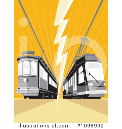 Royalty-Free (RF) Trams Clipart Illustration by patrimonio - Stock Sample #1098992