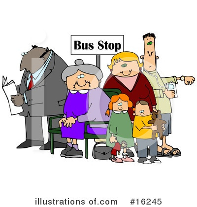 Bus Stop Clipart #16245 by djart