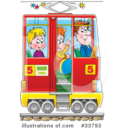 Trams Clipart #33793 by Alex Bannykh
