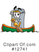 Trash Can Character Clipart #12741 by Mascot Junction