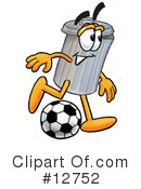 Trash Can Character Clipart #12752 by Mascot Junction