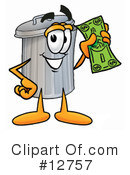 Trash Can Character Clipart #12757 by Mascot Junction