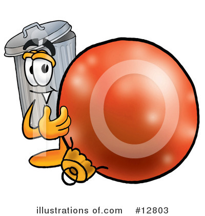Trash Can Character Clipart #12803 by Mascot Junction
