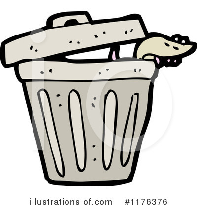 Royalty-Free (RF) Trash Can Clipart Illustration by lineartestpilot - Stock Sample #1176376