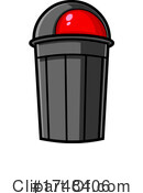 Trash Can Clipart #1748406 by Hit Toon