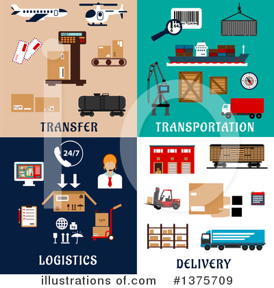Warehouse Clipart #1375709 by Vector Tradition SM