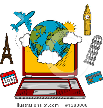 Travel Clipart #1380808 by Vector Tradition SM