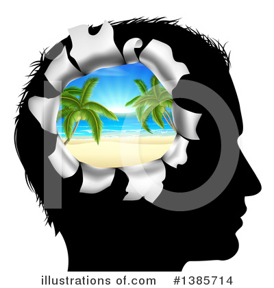 Tropical Beach Clipart #1385714 by AtStockIllustration