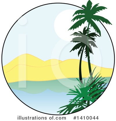 Palm Tree Clipart #1410044 by dero