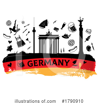 German Flag Clipart #1790910 by Domenico Condello