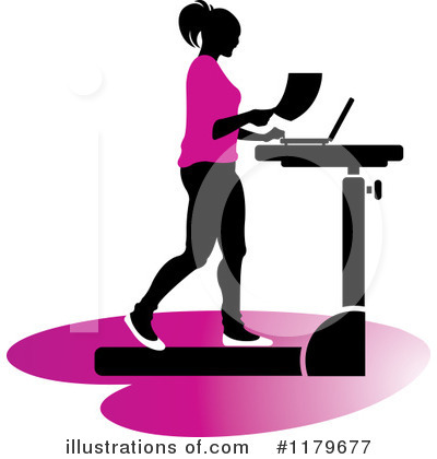 Royalty-Free (RF) Treadmill Clipart Illustration by Lal Perera - Stock Sample #1179677