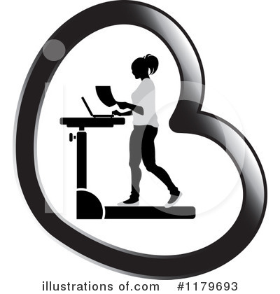 Treadmill Clipart #1179693 by Lal Perera