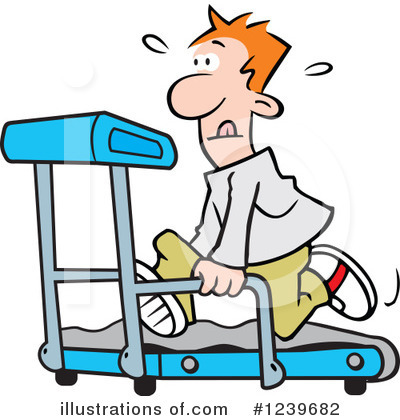 Royalty-Free (RF) Treadmill Clipart Illustration by Johnny Sajem - Stock Sample #1239682