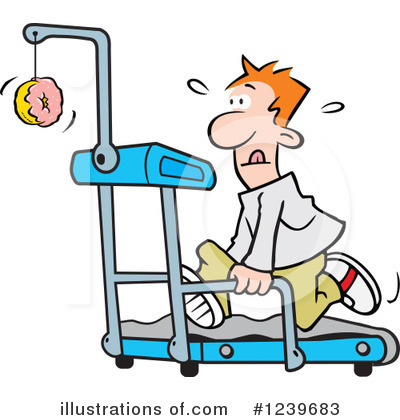 Royalty-Free (RF) Treadmill Clipart Illustration by Johnny Sajem - Stock Sample #1239683