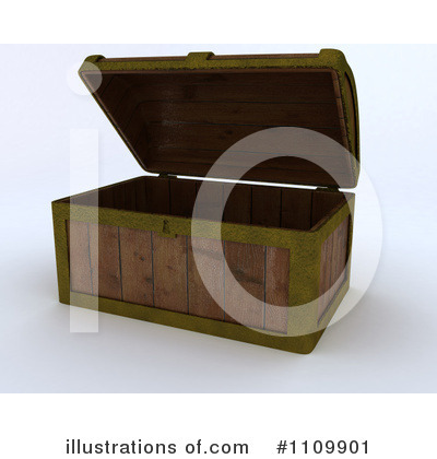 Royalty-Free (RF) Treasure Chest Clipart Illustration by KJ Pargeter - Stock Sample #1109901