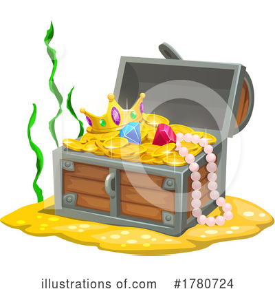 Treasure Chest Clipart #1780724 by Vector Tradition SM