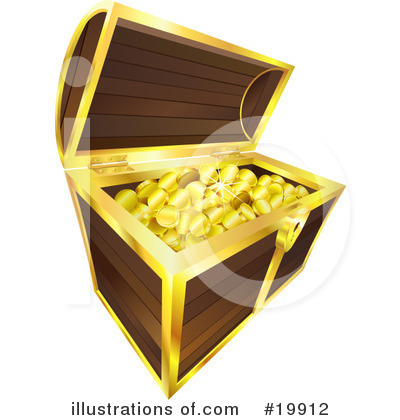 Wooden Box Clipart #19912 by AtStockIllustration