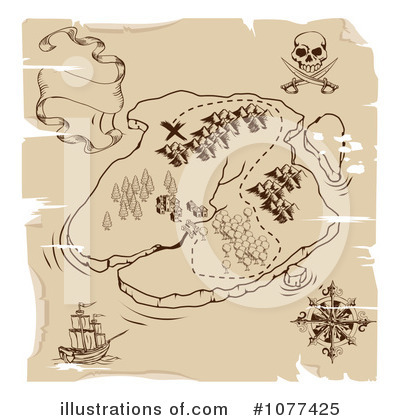 Pirate Ship Clipart #1077425 by AtStockIllustration