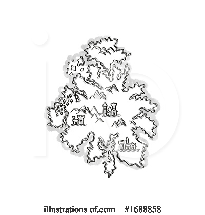 Royalty-Free (RF) Treasure Map Clipart Illustration by patrimonio - Stock Sample #1688858
