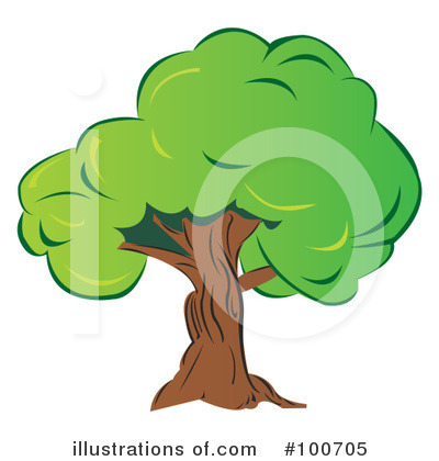 Royalty-Free (RF) Tree Clipart Illustration by MilsiArt - Stock Sample #100705