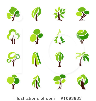 Palm Trees Clipart #1093933 by elena