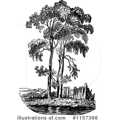 Royalty-Free (RF) Tree Clipart Illustration by Prawny Vintage - Stock Sample #1157366
