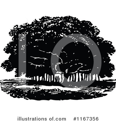 Royalty-Free (RF) Tree Clipart Illustration by Prawny Vintage - Stock Sample #1167356