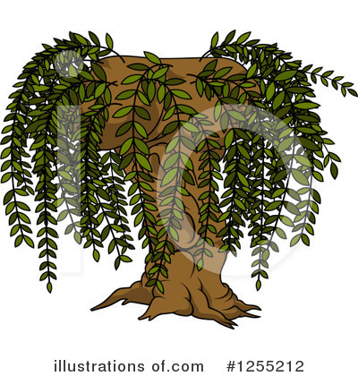 Willow Tree Clipart #1255212 by dero