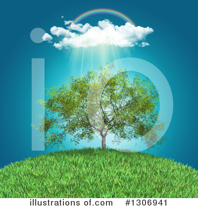 Royalty-Free (RF) Tree Clipart Illustration by KJ Pargeter - Stock Sample #1306941