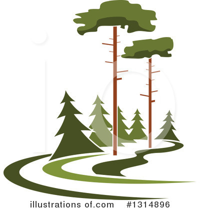 Evergreen Clipart #1314896 by Vector Tradition SM