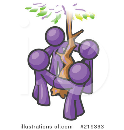 Tree Hugger Clipart #219363 by Leo Blanchette