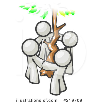 Tree Hugger Clipart #219709 by Leo Blanchette