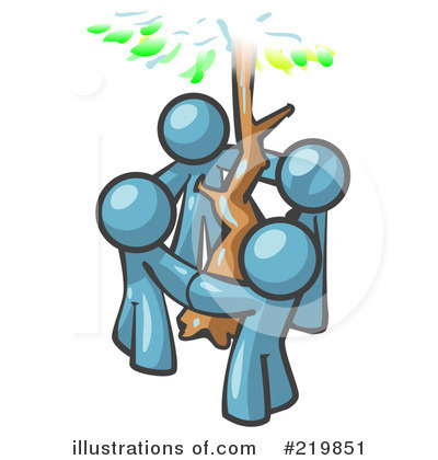 Tree Hugger Clipart #219851 by Leo Blanchette