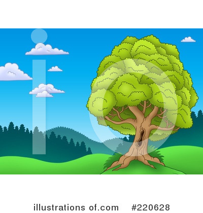 Royalty-Free (RF) Tree Clipart Illustration by visekart - Stock Sample #220628