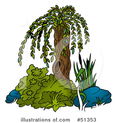 Willow Tree Clipart #51353 by dero