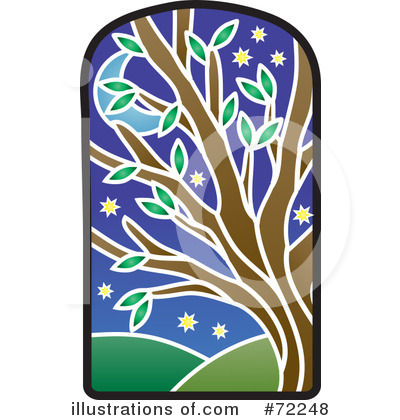 Royalty-Free (RF) Tree Clipart Illustration by Rosie Piter - Stock Sample #72248