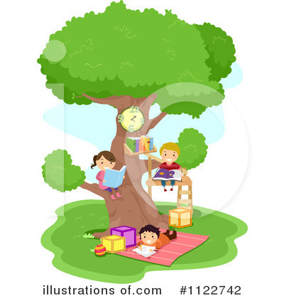 Royalty-Free (RF) Tree House Clipart Illustration by BNP Design Studio - Stock Sample #1122742