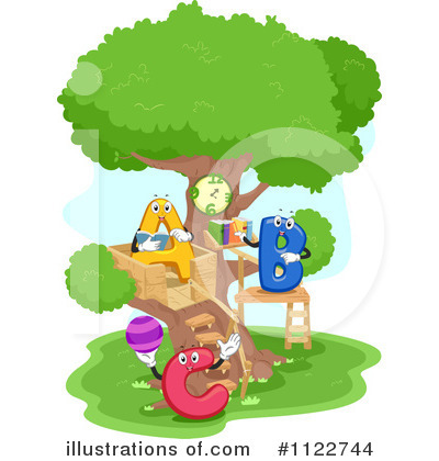 Royalty-Free (RF) Tree House Clipart Illustration by BNP Design Studio - Stock Sample #1122744
