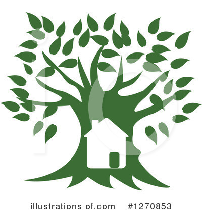 Royalty-Free (RF) Tree House Clipart Illustration by Eugene - Stock Sample #1270853
