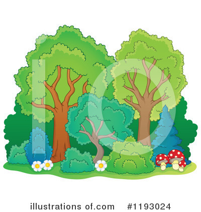 Royalty-Free (RF) Trees Clipart Illustration by visekart - Stock Sample #1193024