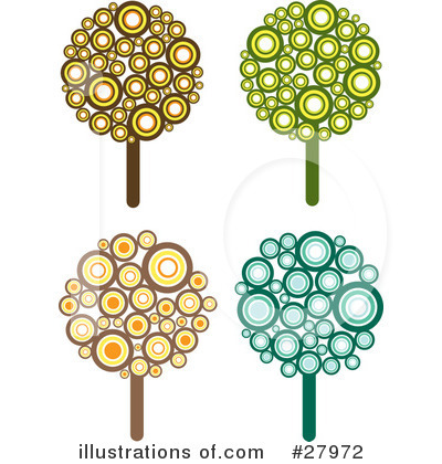 Royalty-Free (RF) Trees Clipart Illustration by KJ Pargeter - Stock Sample #27972