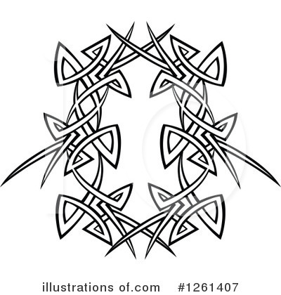 Royalty-Free (RF) Tribal Clipart Illustration by Chromaco - Stock Sample #1261407