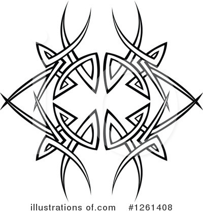 Royalty-Free (RF) Tribal Clipart Illustration by Chromaco - Stock Sample #1261408