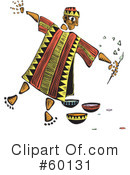Tribal Man Clipart #60131 by xunantunich