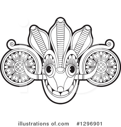 Royalty-Free (RF) Tribal Mask Clipart Illustration by Lal Perera - Stock Sample #1296901