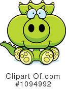 Triceratops Clipart #1094992 by Cory Thoman